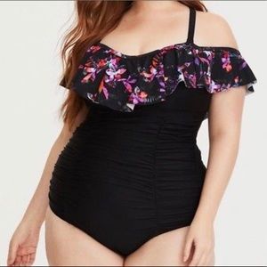 Torrid cold shoulder swimsuit